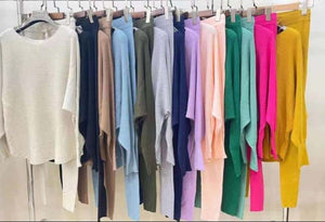 Soft Ribbed loungewear Set Colours 