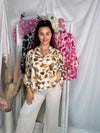 Aimee Long Sleeve Pattern Blouse | Uniquely Sophia's