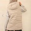 Women's Padded Short length Gilet with Hood