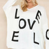 Love Oversized Knitted Jumper top
