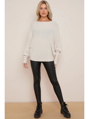 Libby Batwing sleeve  Soft Knit  Pattern Jumper