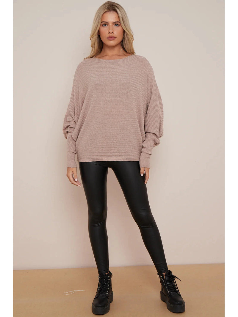 Libby Batwing sleeve  Soft Knit  Pattern Jumper