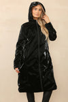 Reversable Long Length Lightweight Hooded Raincoat