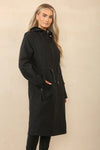 Reversable Long Length Lightweight Hooded Raincoat