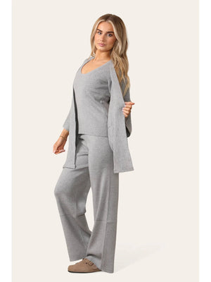 Beau Women's 3 Piece Soft Knit Loungewear Set