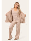 Beau Women's 3 Piece Soft Knit Loungewear Set