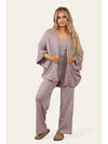 Beau Women's 3 Piece Soft Knit Loungewear Set