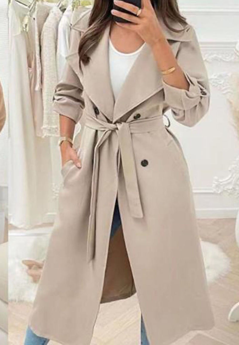Sophia Trench Style Long Jacket | Uniquely Sophia's