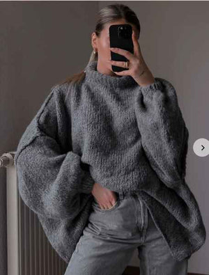 Slouchy Fit Oversized  Drop shoulder jumper