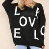 Love Oversized Knitted Jumper top