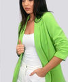 Extra colours ruched sleeve london blazer | Uniquely Sophia's