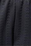 Black Quilted Zip Trim Loungewear set