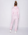 Pink Drawstring Cropped Hoodie & Joggers Set