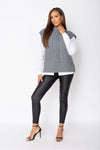 Grey Cable Knit Sleeveless Jumper | Uniquely Sophia's