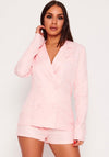 Button Front Blazer Pink | Uniquely Sophia's