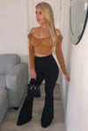 Fit And Flare Black Trousers