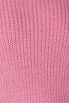 Pink Turtle Neck Rib Knit Jumper