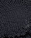 Black Shirring Detail Long Sleeve Bardot  Crop Top