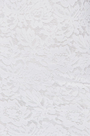 White Lace Plunge Halterneck Mini Dress | Uniquely Sophia's
